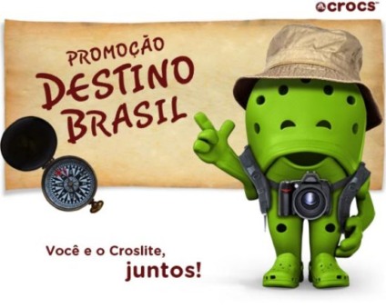 “Destino Brasil” com Crocs no Facebook