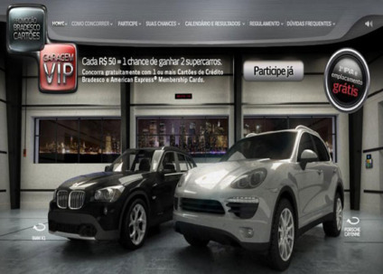 Bradesco Cartões dá carros importados