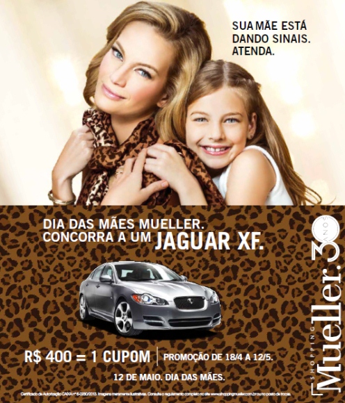 Jaguar XF para o Dia das Mães no Mueller