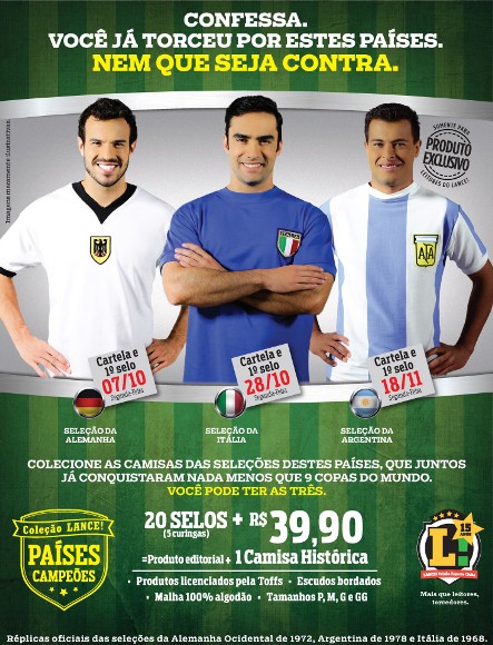 Diário Lance! leva "Países Campeões" às bancas