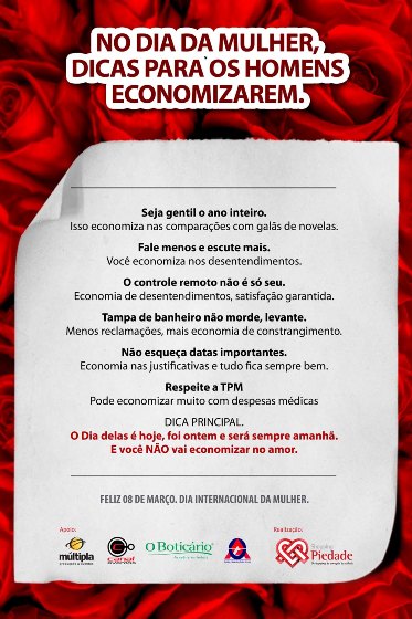 Dia da Mulher no Shopping Piedade com ações promo