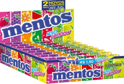 Perfetti Van Melle reformula Mentos Rainbow