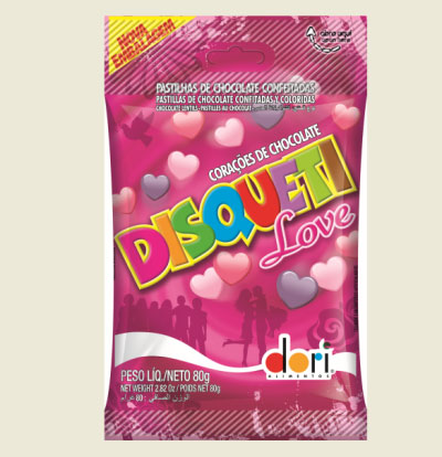 Pastilha em forma de coração é a novidade da Dori