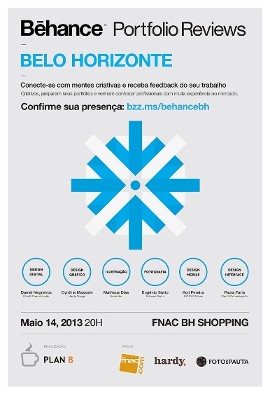 Plan B promove o Behance Portfolio Reviews em BH