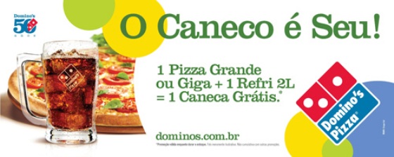 Domino's com brindes durante a Copa