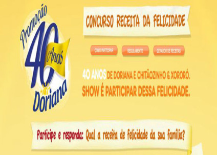 Doriana apresenta "Receita da Felicidade" 