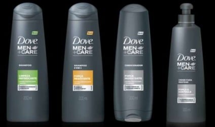Dove agora tem linha de produtos para cabelo masculino