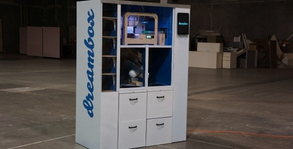 Produtos sob encomenda em vending machine 3D