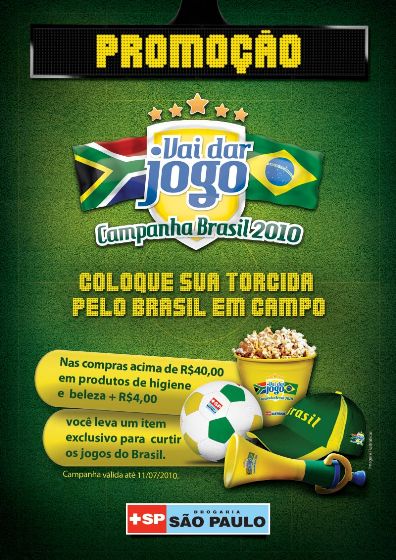 Vai dar jogo na Drogaria São Paulo