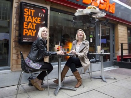 Drones substituem garçons em restaurante de Londres