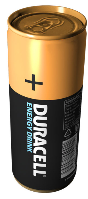 Duracell vira bebida energética
