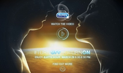 Durex propõe sexo durante a Hora do Planeta