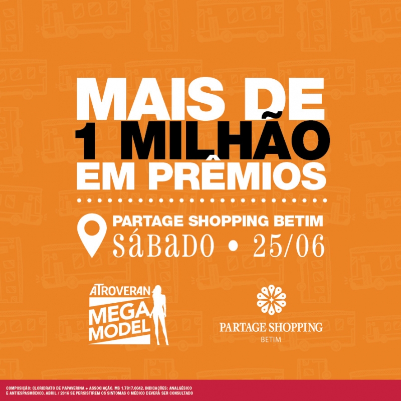 Partage Shopping Betim recebe seletiva do Atroveran Mega Model Partage Shopping Betim recebe seletiva do Atroveran Mega Model