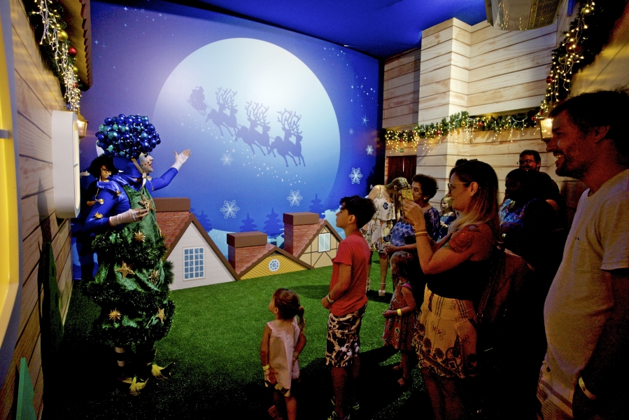 Marcativa comemora o sucesso da Noelândia no Shopping da Bahia