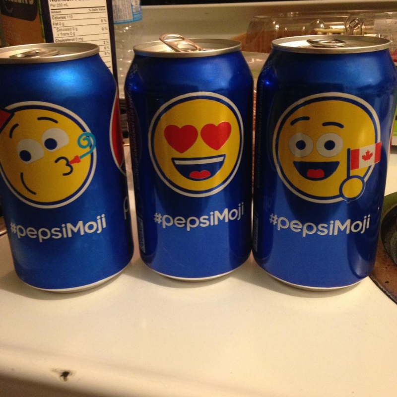 Emojis invadem embalagens de Pepsi