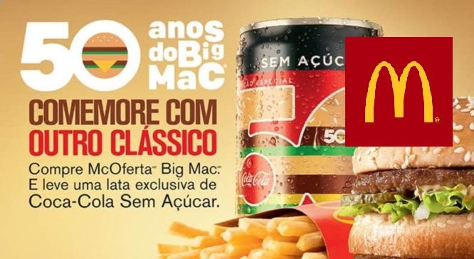 McDonald’s e Coca-Cola criam lata comemorativa