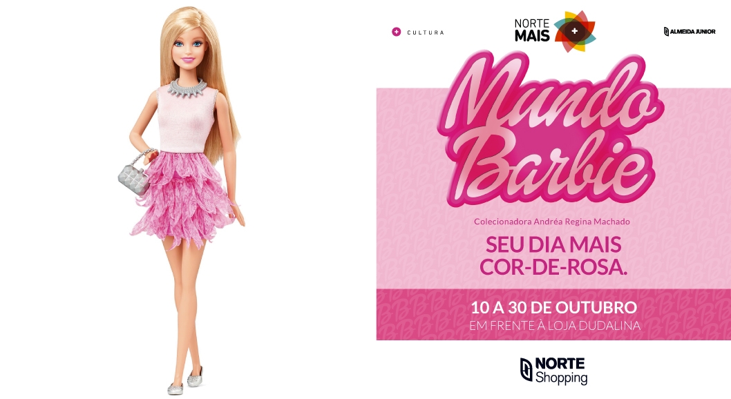 Exposição no Norte Shopping reúne coleção com mais de 150 bonecas Barbie