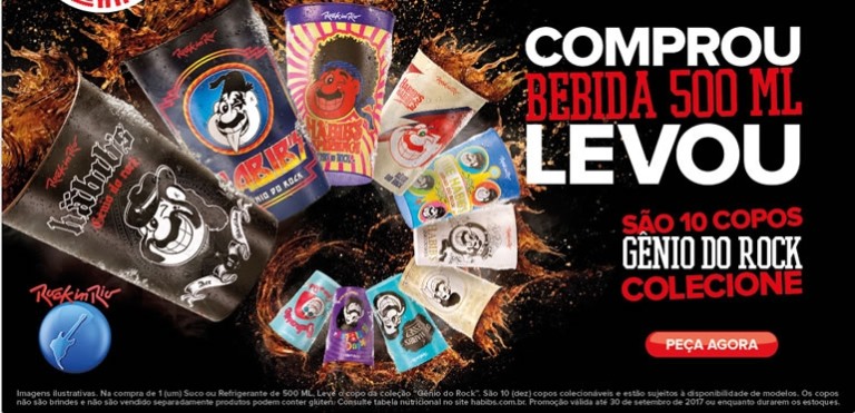 Habib's apresenta novos Gênios do Rock