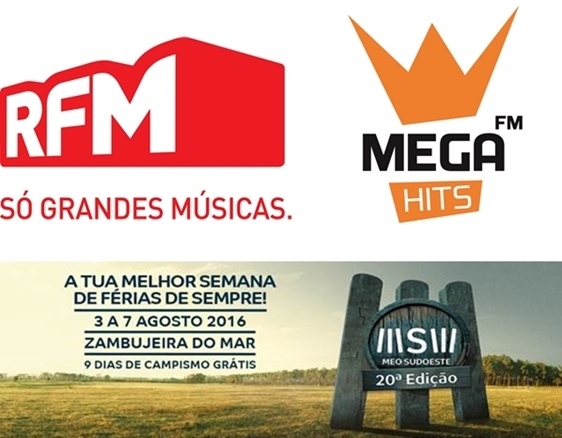 RFM e a Mega Hits são as rádios oficiais do MEO Sudoeste RFM e a Mega Hits são as rádios oficiais do MEO Sudoeste