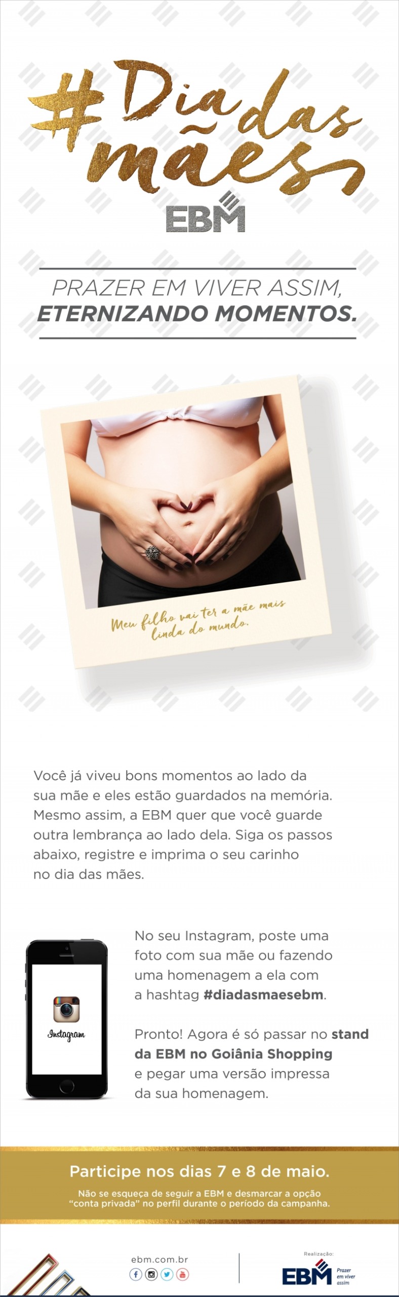 Ebm revela fotos gratuitamente no dia das mães