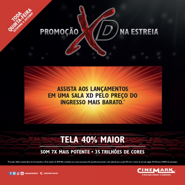 "XD na Estreia" chega à Rede Cinemark