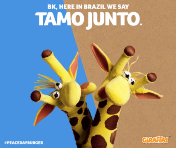 Burguer King diz ‘sim’ ao Giraffas