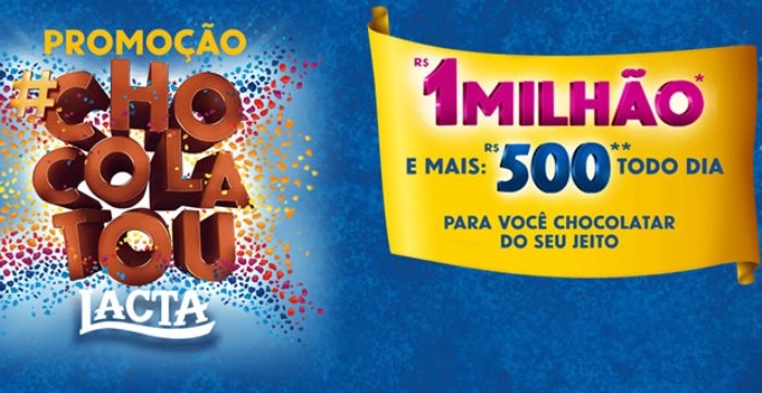 Lacta realiza ação promocional com prêmio milionário