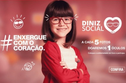 Óticas Diniz farão distribuição de óculos a crianças carentes