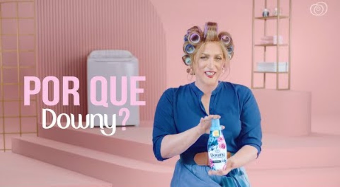 Dona Hermínia é a embaixadora da campanha de Downy