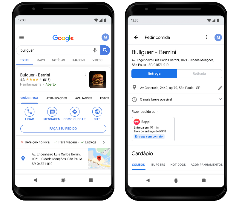 Rappi vai integrar nova experiência do Google