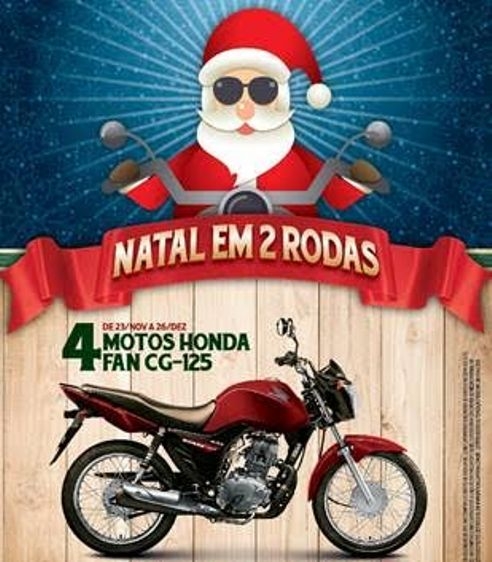 "Natal em 2 rodas" no Pátio Alcântara