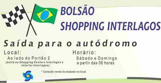 Shopping Interlagos oferece estacionamento para quem for à F1