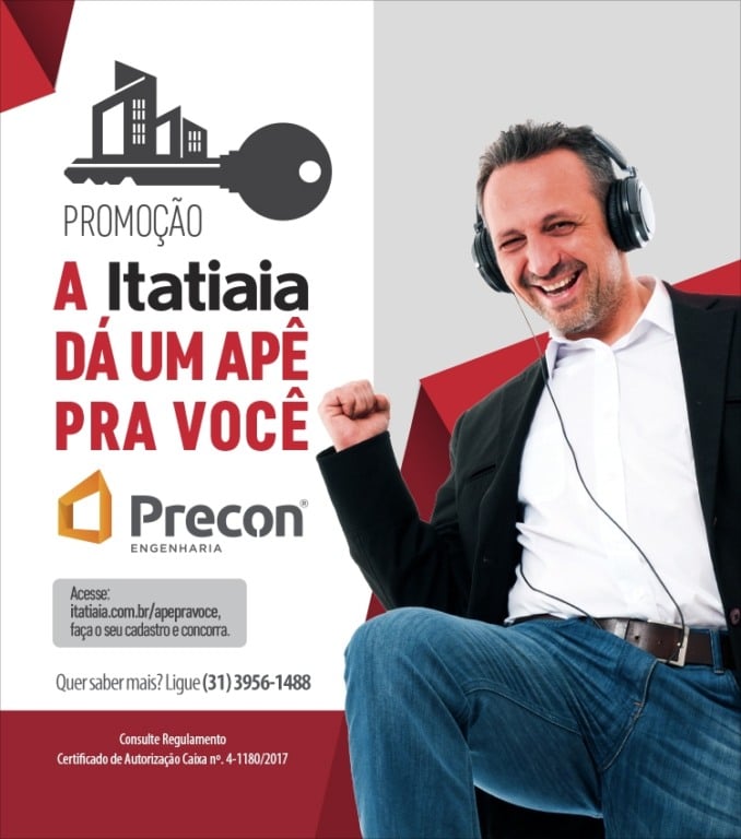 Precon Engenharia e Rádio Itatiaia dão um apartamento em promoção