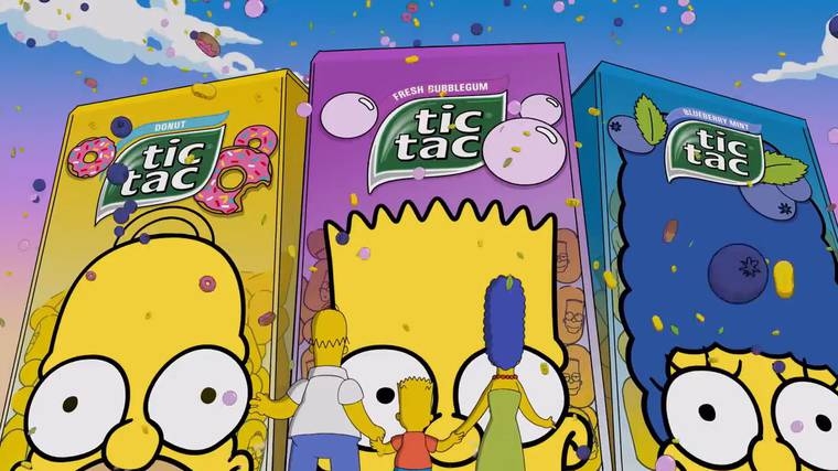 Os Simpsons estampam as embalagens de Tic Tac