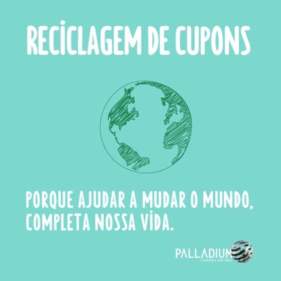 Palladium recicla cupons e ajuda o meio ambiente