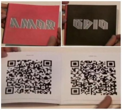 Livro escrito e divulgado em QR codes