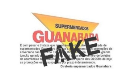 Aniversário Guanabara é alvo de Fake News