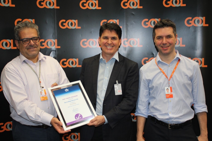 GOL recebe certificação Platinum no programa Fast Travel da IATA