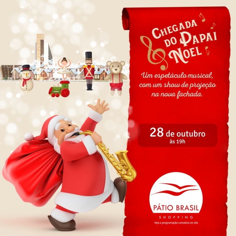 Pátio apresenta promoção de Natal do shopping