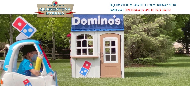 Domino’s Pizza dá início à ‘Quarentena eterna’