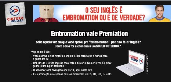 Melhor “Embromation” leva o "premiation"