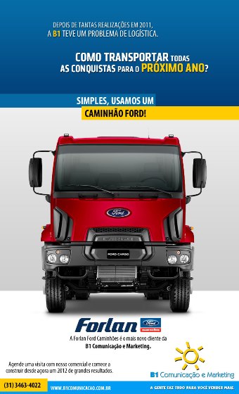 Forlan Ford é o novo cliente da B1 Comunicação