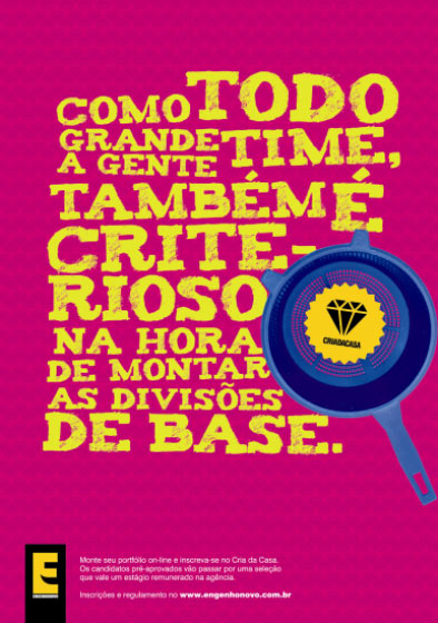 Engenhonovo promove o concurso "Cria da Casa" Engenhonovo promove o concurso "Cria da Casa"