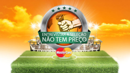 Fãs entrevistam jogadores da Seleção com a MasterCard