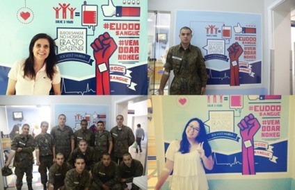 Hospital Erasto Gaertner mobiliza voluntários com selfie