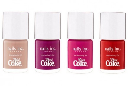 Coke distribuiu esmalte e gloss na Europa