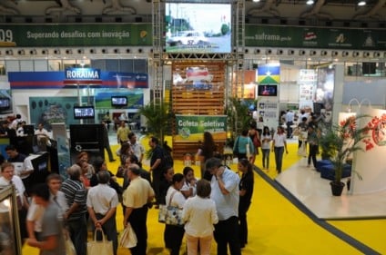 MANAUS, AM, 5ª FIAM – FACHADA DOS ESTANDES DA FEIRA INTERNACIONAL DA AMAZÔNIA – 5ª FIAM, REALIZADA NO CENTRO DE CONVENÇÕES DO STUDIO 5, FOTOS: ANTONIO LIMA/2.8IMAGENS