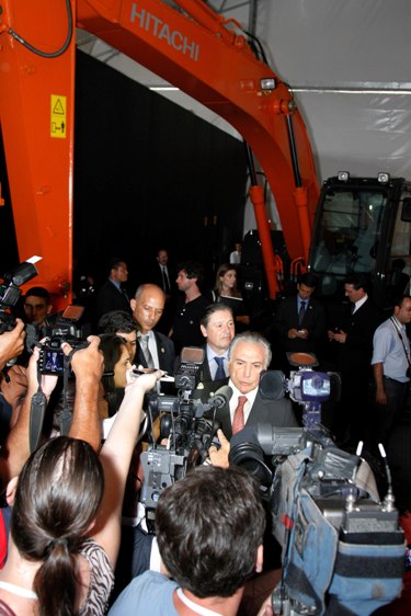 Michel Temer foi um dos convidados do evento de inauguração das fábricas (Foto: Agência Esfera).