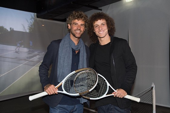 Gustavo Kuerten e David Luiz.