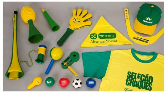 Brindes para Copa do Mundo podem ser adquiridos aqui